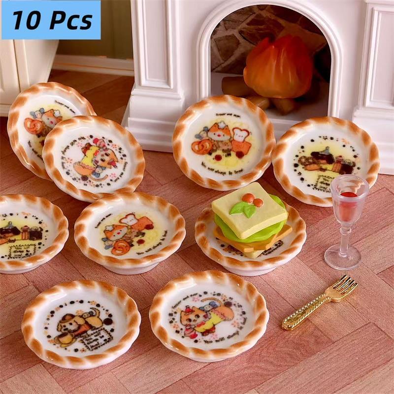 Resin Craft Kit - 10 adet/takım Dollhouse Minyatür Yavru Köpek