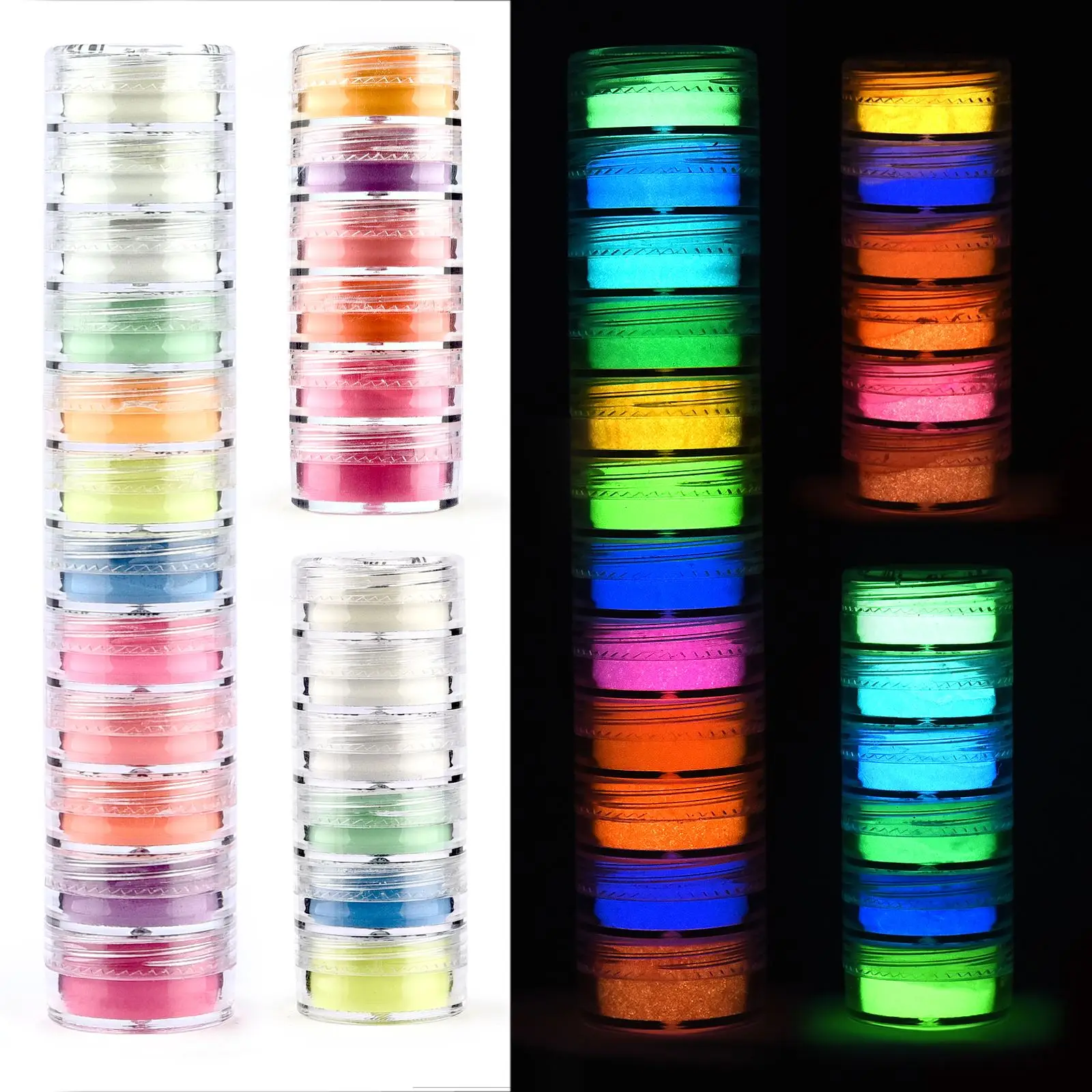 Resin Pigment Set - 6 Renk/Set Işıltılı Toz Reçine Pigmenti
