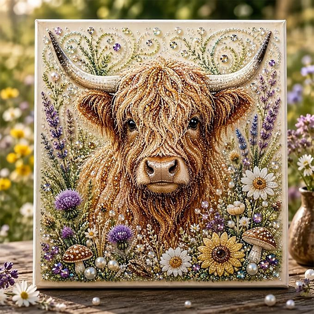 Resin Craft Kit - 5D Özel Şekilli İnek İncisi Elmas