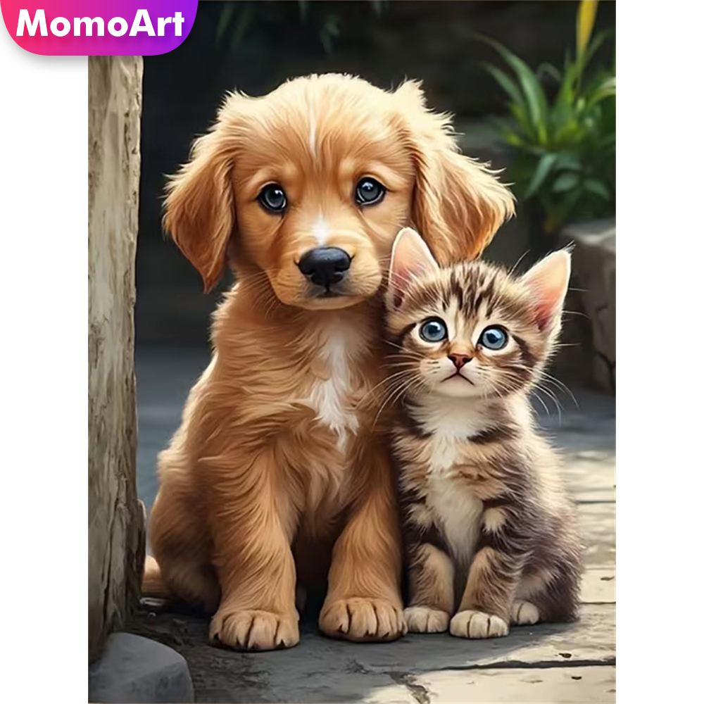 Resin Craft For Beginners - Momoart Elmas Nakış Köpek Hayvan Boyama